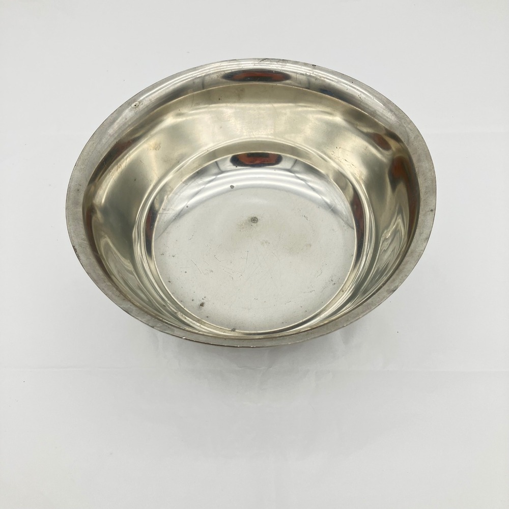 Stieff Silverplate Bowl Revere Reproduction P41-15 7in Silver Footed Vintage